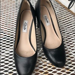 Clark leather heels